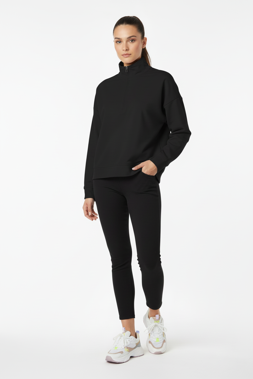 Womens Perform Quarter Zip (Navy, Gray, Black)