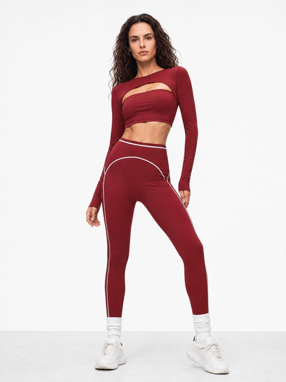 Women's High Rise Topstitching Leggings