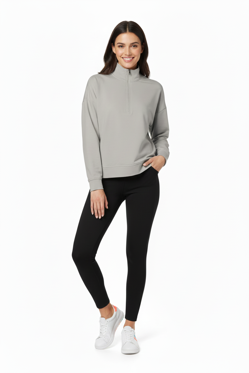 Womens Perform Quarter Zip (Navy, Gray, Black)