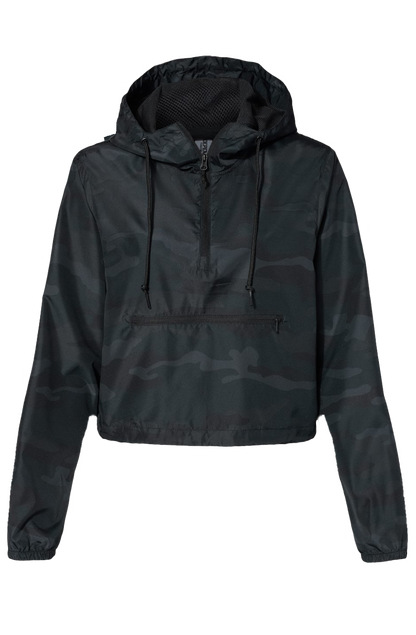 Lightweight Pullover Crop Windbreaker