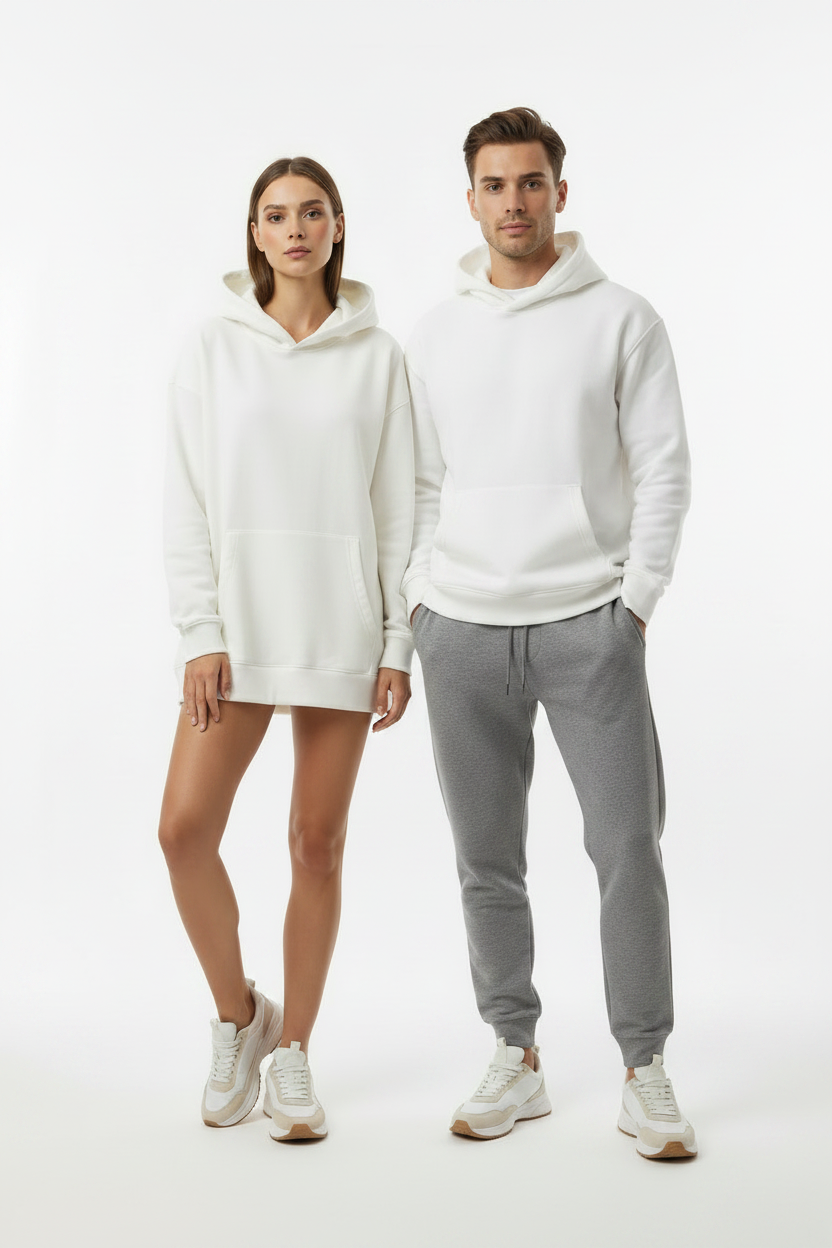CloudWeave™ Unisex Hoodie (espresso, parchment or mineral)