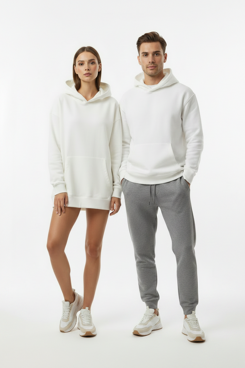 CloudWeave™ Unisex Hoodie (espresso, parchment or mineral)
