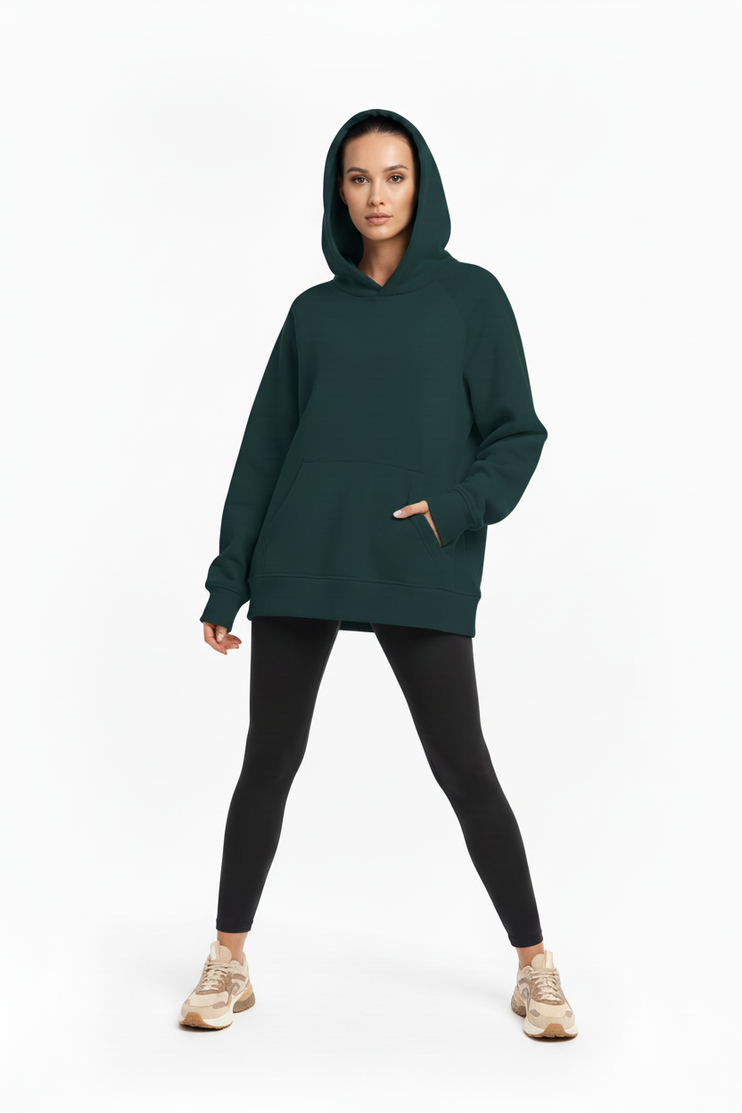 CloudWeave™ Unisex Hoodie (green, eclipse or black)