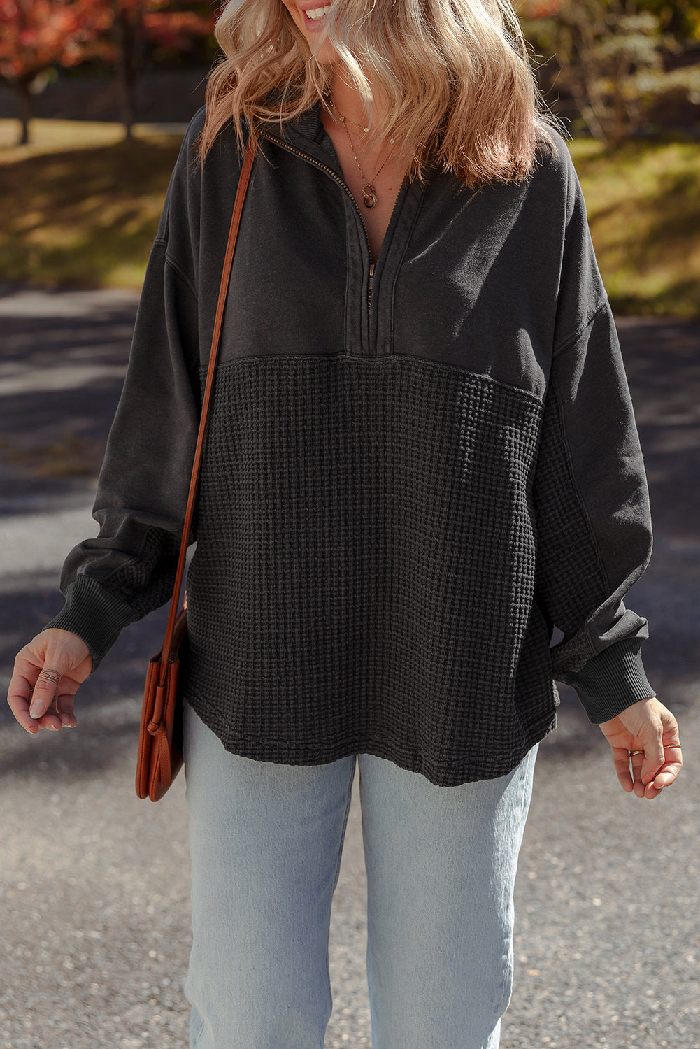 Half-Zip Knit Pullover