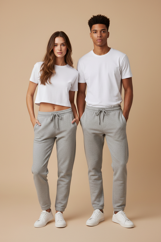 Unisex Loose Fit Tapered Joggers