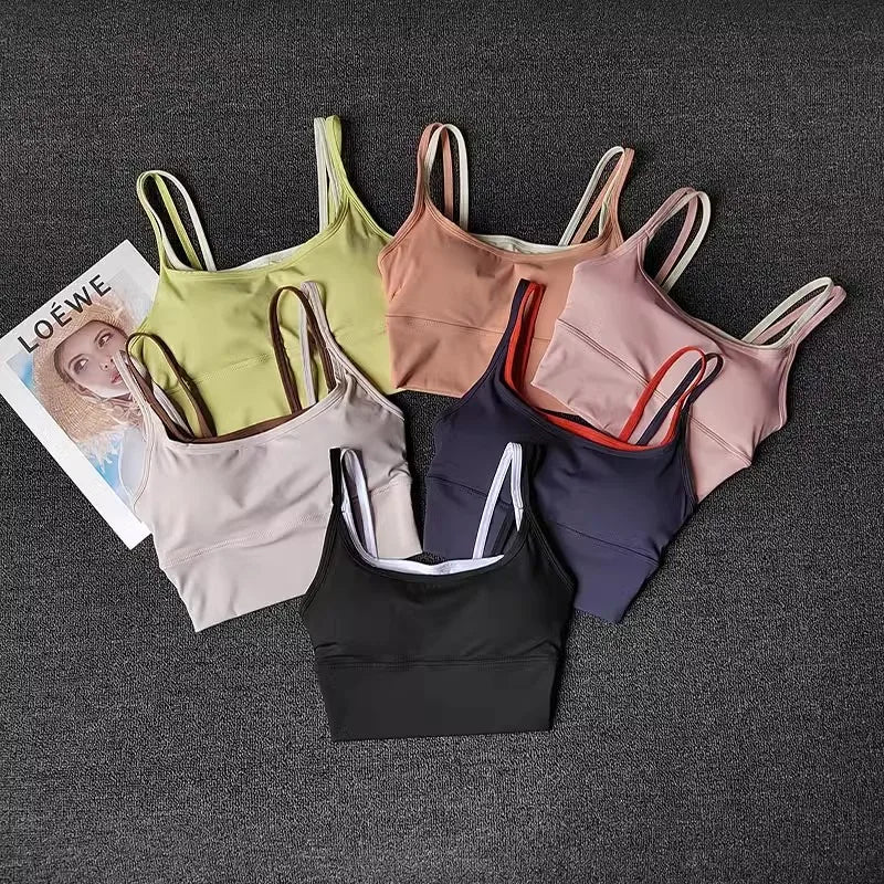Breathable Sports Bra - Shockproof Fitness Tops