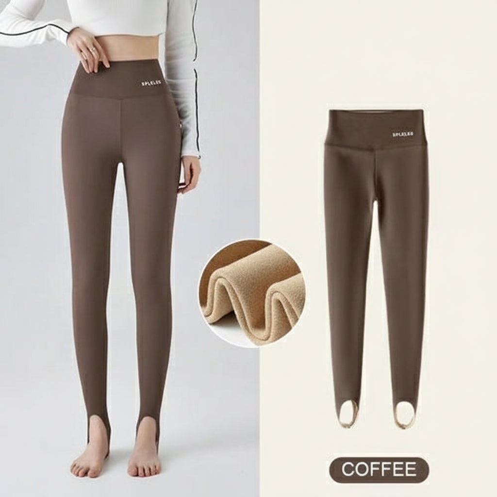 Rabbit Fleece Thicken Boots Leggings