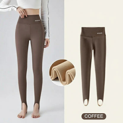 Rabbit Fleece Thicken Boots Leggings