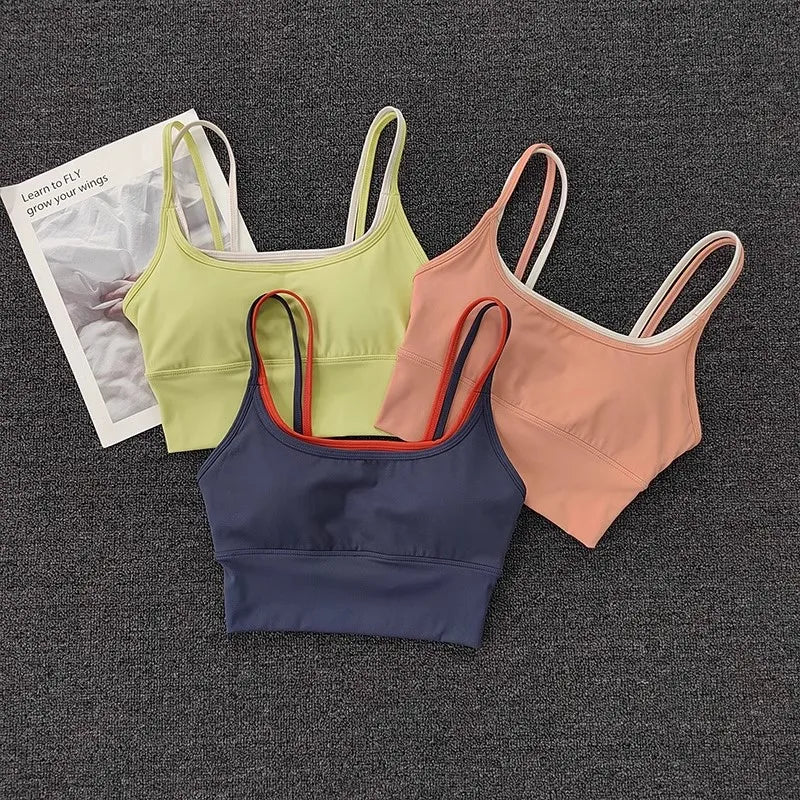 Breathable Sports Bra - Shockproof Fitness Tops