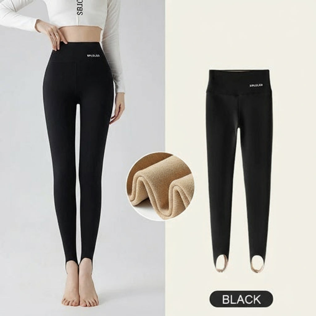 Rabbit Fleece Thicken Boots Leggings