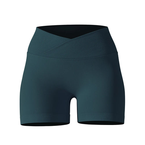 Cross-Waist Fitness Shorts