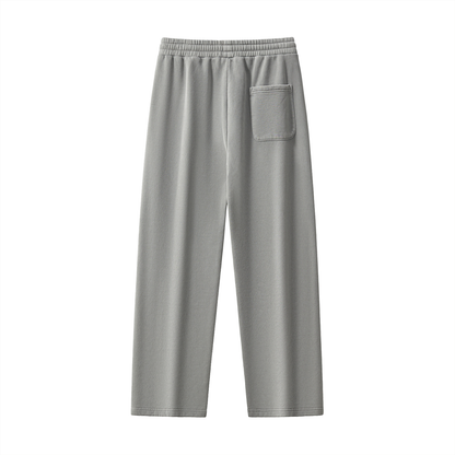 Frayed Enzyme Washed Fleece Sweatpants