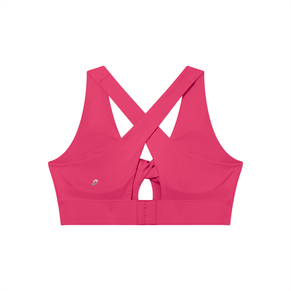 Women's Twist Front V-Neck Sports Bra