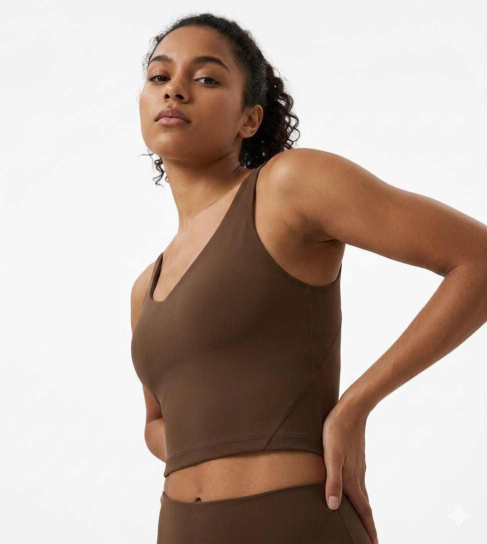 Women's U-Neck Yoga Sports Bra