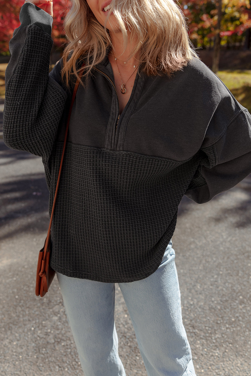 Half-Zip Knit Pullover