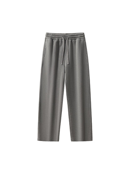 Frayed Enzyme Washed Fleece Sweatpants