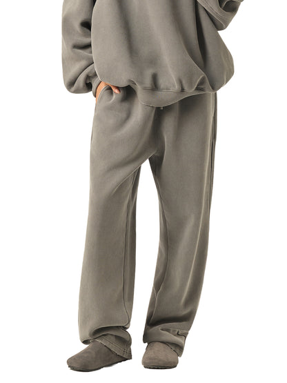 Frayed Enzyme Washed Fleece Sweatpants