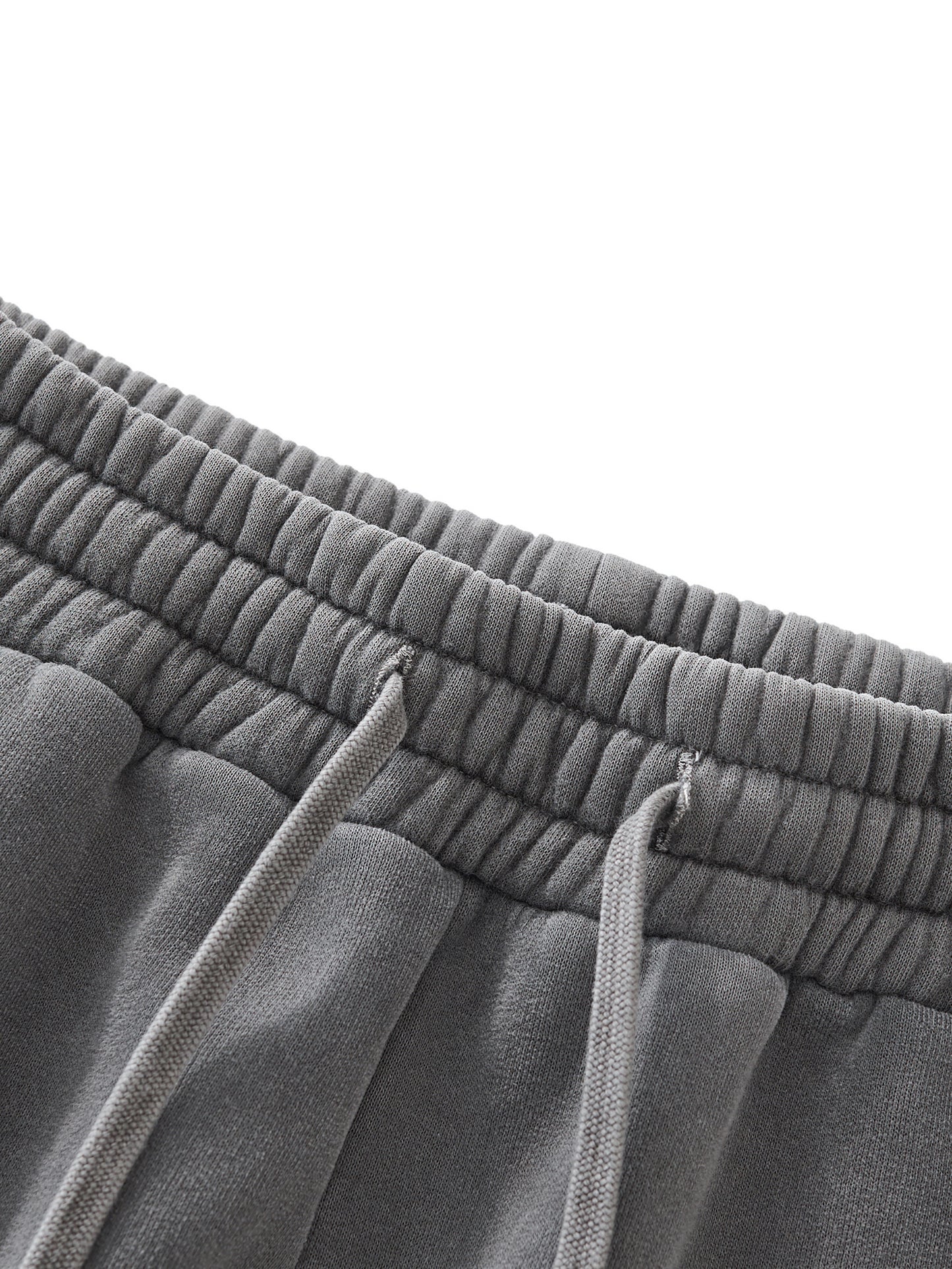 Frayed Enzyme Washed Fleece Sweatpants