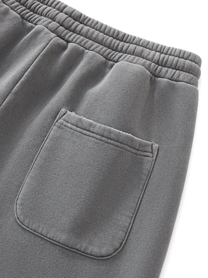 Frayed Enzyme Washed Fleece Sweatpants
