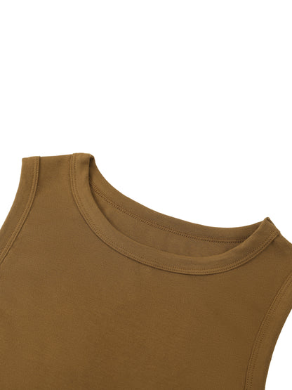 Women's Tight Crewneck Crop Tank Top