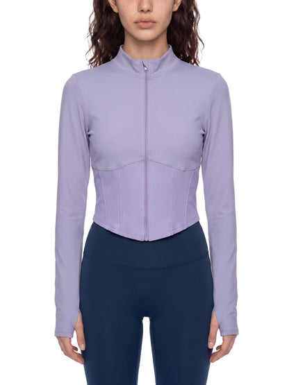 Women's Slim Fit Full-Zip Yoga Jacket