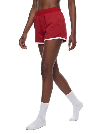 Women's Retro Contrast Binding Shorts