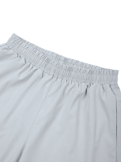 Men’s Solid Elastic Waist Shorts