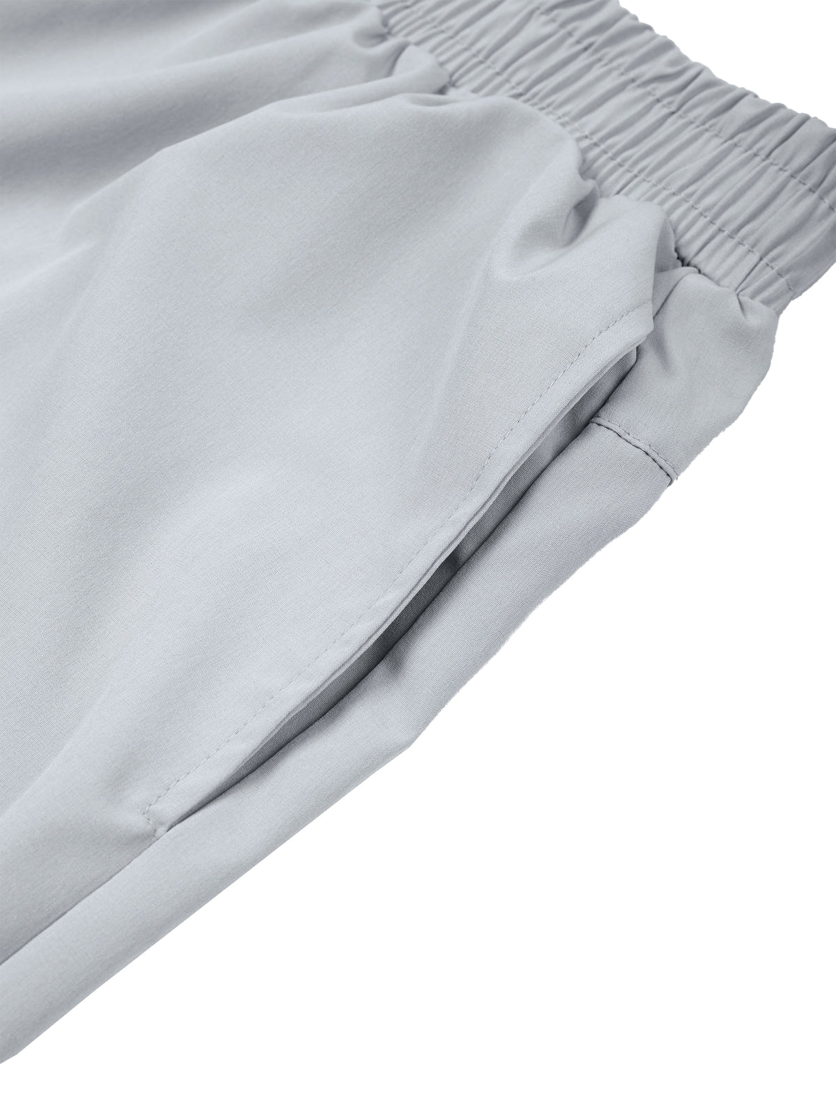 Men’s Solid Elastic Waist Shorts