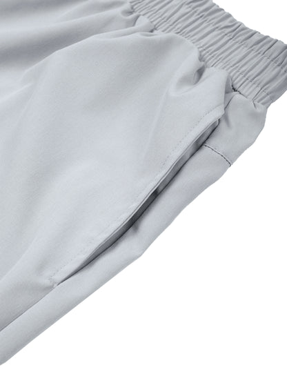 Men’s Solid Elastic Waist Shorts