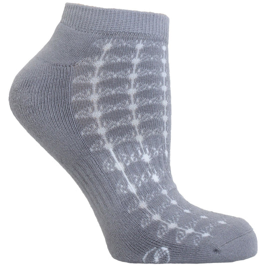 Fan Pattern No Show Performance Sock - 3 Pack