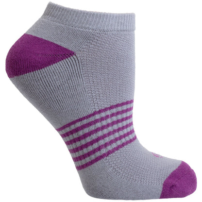 Striped No Show Performance Sock - 3 Pack